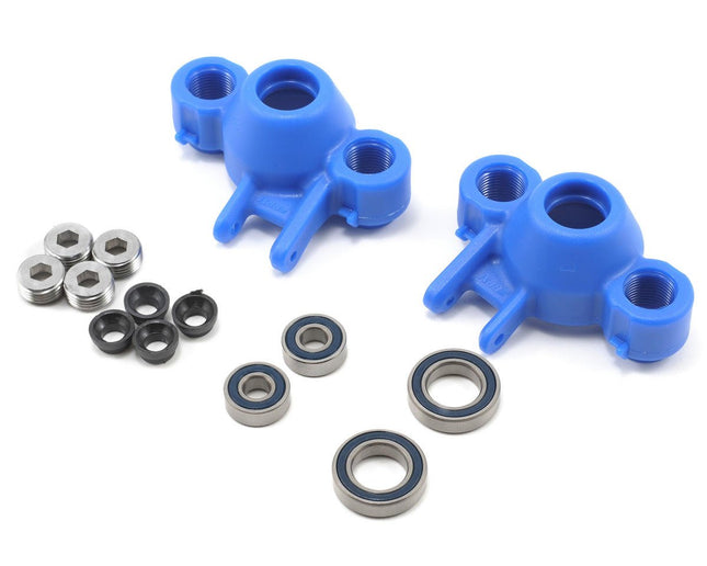 RPM80585, RPM Axle Carriers & Oversized Bearings (Blue) (Revo/Slayer) (2)
