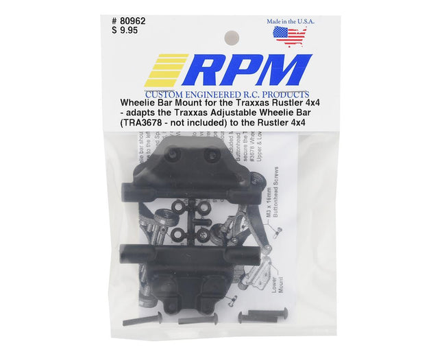 RPM80962, RPM Traxxas Rustler 4x4 Wheelie Bar Mount
