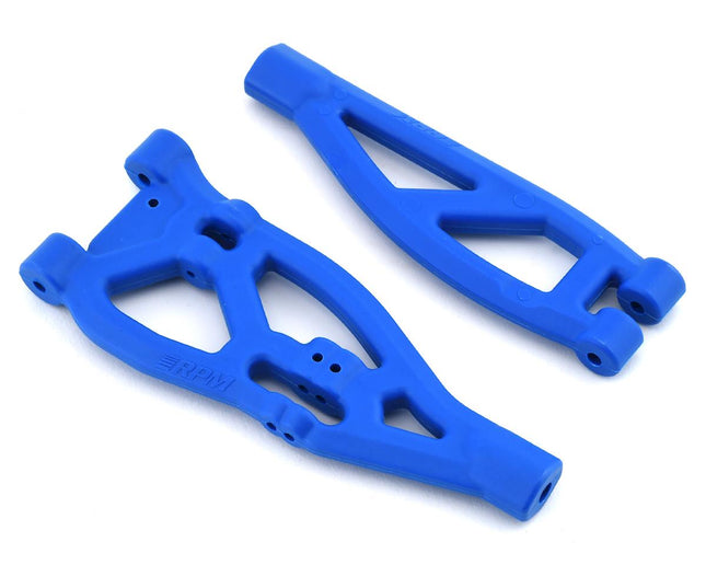 RPM81485, RPM ARRMA Kraton/Outcast Front Upper & Lower Suspension Arm Set (Blue)