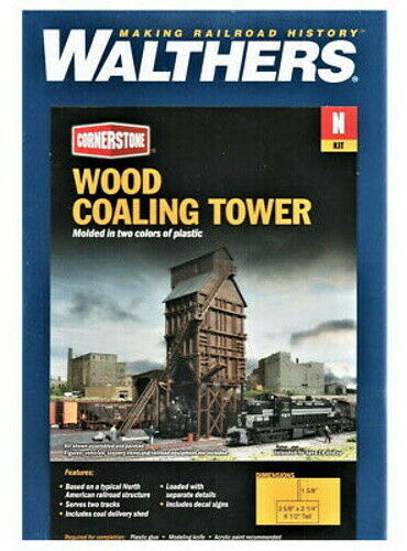 Walthers Cornerstone Wood Coaling Tower Kit N Scale