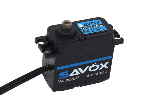 SAVSW1210SG-BE, Waterproof High Voltage Digital Servo 0.13sec / 444.4oz @ 7.4V - Black Edition