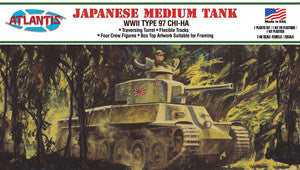 AANA313. 1/48 Japanese Chi-Ha Type 97 Medium Tank Plastic Model Kit
