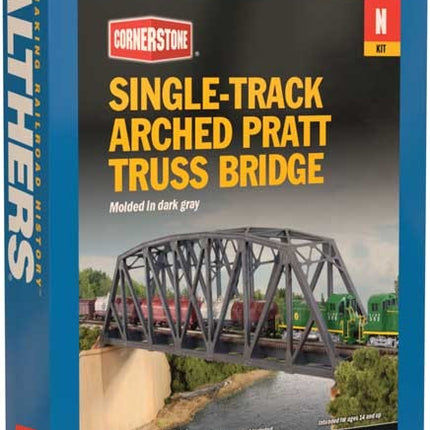 Walthers Cornerstone Single-Track Arched Pratt Truss Bridge -- Kit