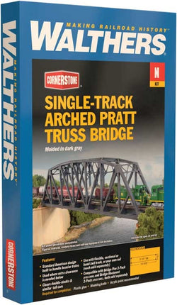 Walthers Cornerstone Single-Track Arched Pratt Truss Bridge -- Kit