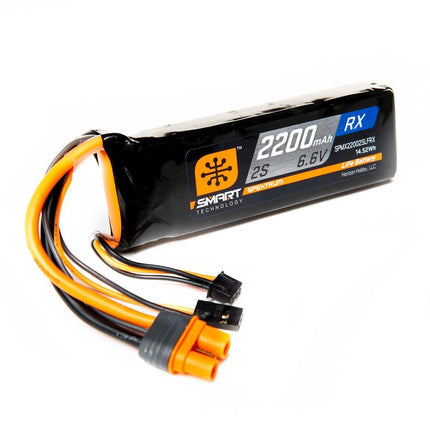 SPMX22002SLFRX, Spektrum RC 2200mAh 2S 6.6V Smart LiFe Receiver Battery; IC3