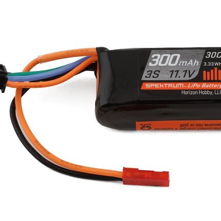 SPMX3003SJ30, Spektrum RC 3S 30C LiPo Battery Pack w/JST Connector (11.1V/300mAh)