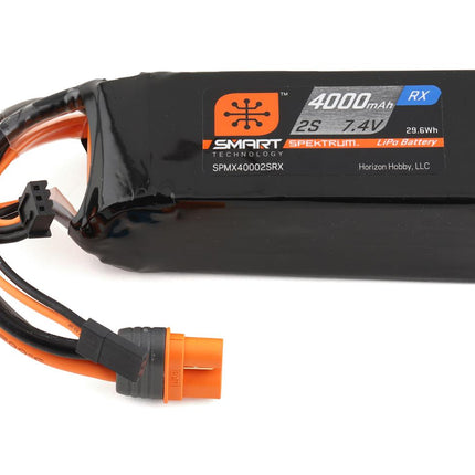 SPMX40002SRX, Spektrum RC Losi DBXL 2.0 2S Smart LiPo Battery Pack (7.4V/4000mAh) w/IC3 Connector
