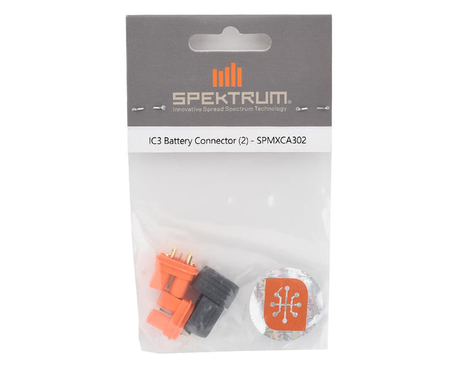 SPMXCA302, Spektrum RC IC3 Battery Connector (2) (Female)