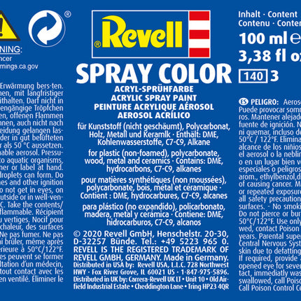 100ml Acrylic Yellow Mat Spray