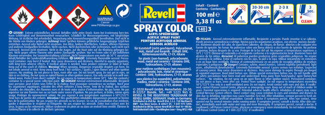 100ml Acrylic Yellow Mat Spray