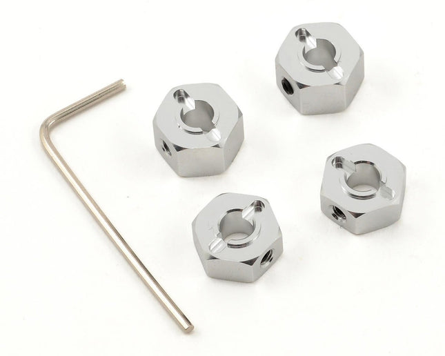 SPTST3654-12S, ST Racing Concepts 12mm Aluminum "Lock Pin Style" Wheel Hex Set (Silver) (4)