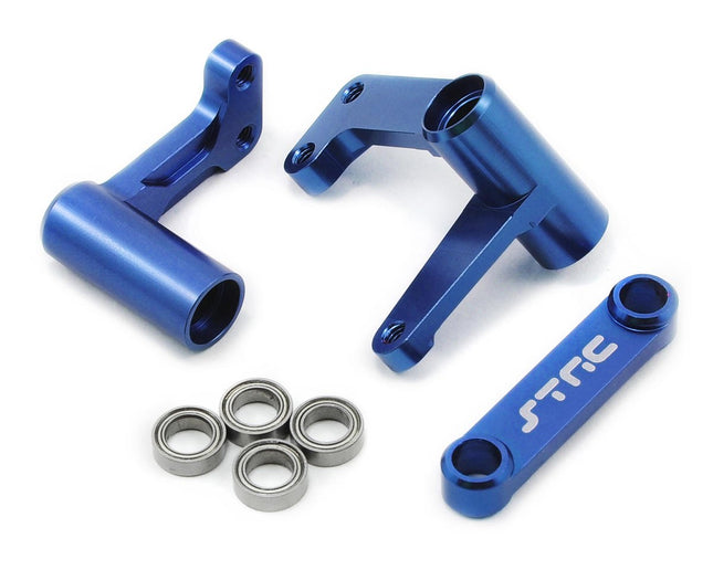SPTST3743XB, ST Racing Concepts Aluminum Steering Bellcrank Set (w/bearings) (Blue)