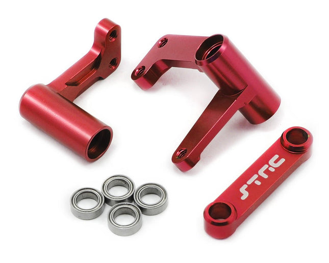 SPTST3743XR, ST Racing Concepts Aluminum Steering Bellcrank System w/Bearings (Red)