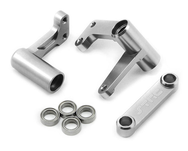 SPTST3743XS, ST Racing Concepts Aluminum Steering Bellcrank Set (w/bearings) (Silver)