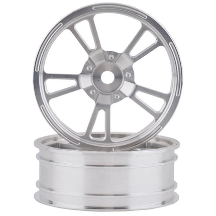 SSD00470, SSD RC V Spoke Front 2.2” Drag Racing Wheels (Silver)
