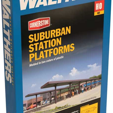 Suburban Station Platforms -- Kit pkg (4) - Each: 16 x 1-5/8 x 2" 40.6 x 4.1 x 5.1cm