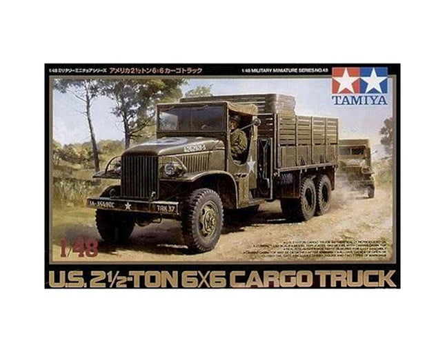 TAM32548, Tamiya 1/48 US 2.5 Ton 6x6 Cargo Truck Model Kit