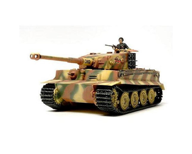 TAM32575, Tamiya 1/48 German Tiger I Tank Model Kit (Late Production)