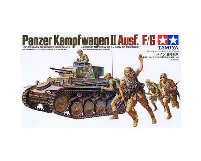 TAM35009, Tamiya 1/35 German PZKPFW II Tank Model Kit