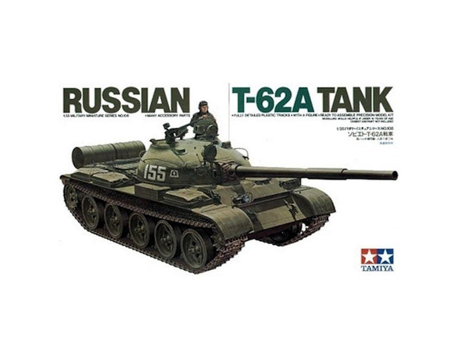 TAM35108, Tamiya 1/35 Russian T-62A Tank Model Kit