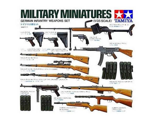 TAM35111, Tamiya 1/35 German Infantry Weapon Set Model Kit