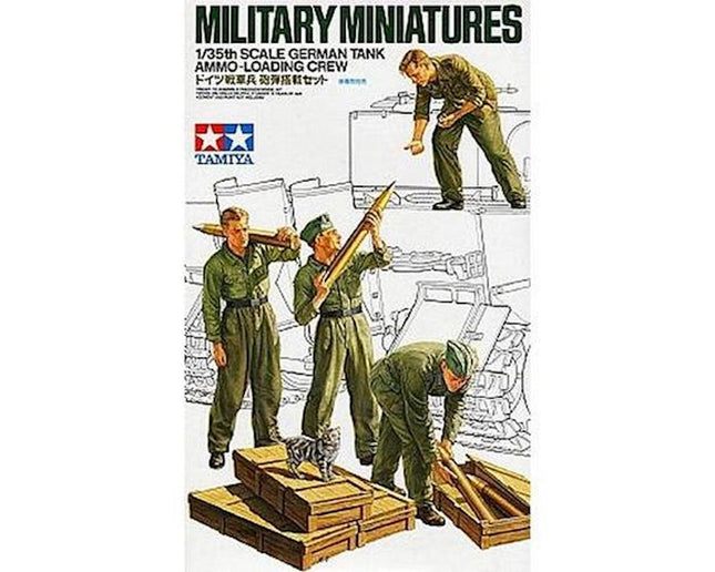 TAM35188, Tamiya 1/35 German Tank Ammo Loading Crew Model Kit (4)