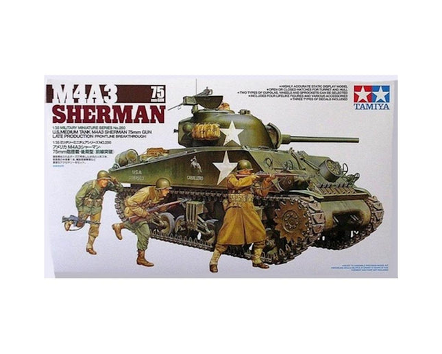 TAM35250, Tamiya 1 35 M4A3 SHERMAN 75MM