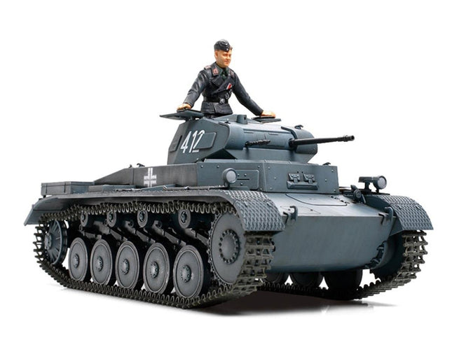 TAM35292, Tamiya Panzerkampfwagen II Ausf.A/B/C 1/35 Model Tank Kit