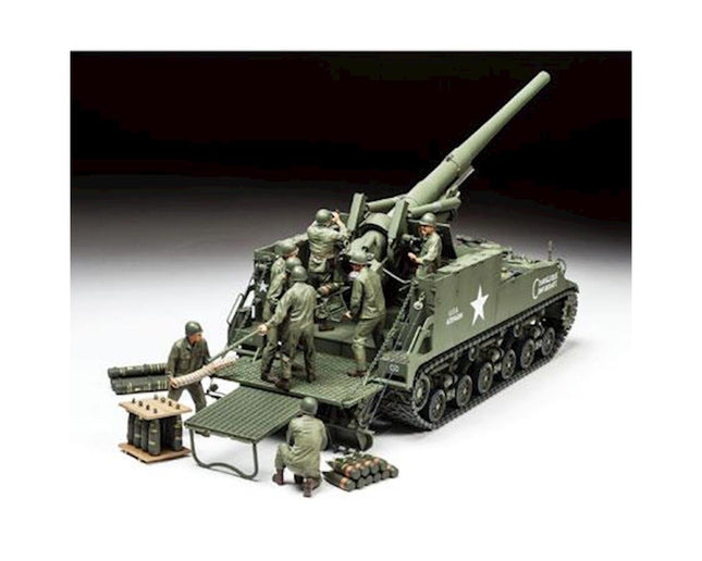 TAM35351, Tamiya U.S. Self-Propelled 155mm M40 Gun 1/35 Tank Model Kit