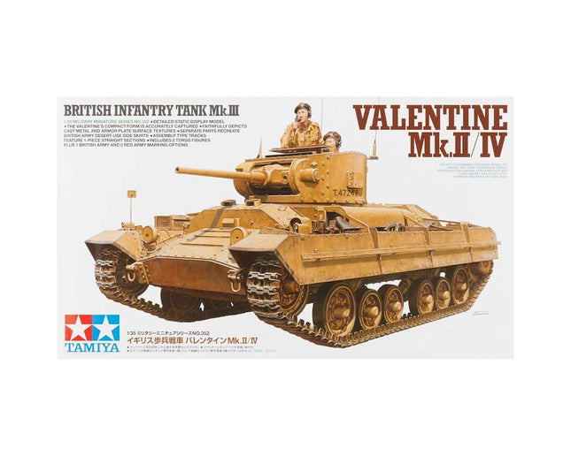 TAM35352, Tamiya 1/35 Brit Infantry Tank Mk.III Valentine Mk.II/IV