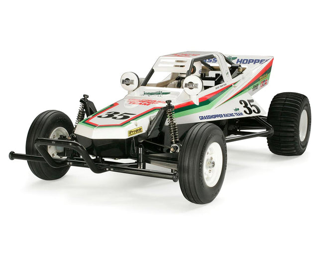 TAM46704, Tamiya X-SA Grasshopper 1/10 Off-Road 2WD Buggy Rolling Chassis Kit