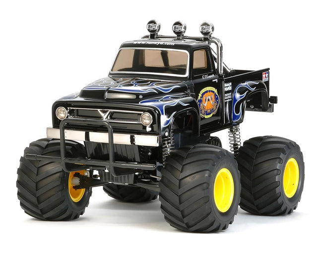 TAM46705, Tamiya X-SA Midnight Pumpkin 2WD Electric Monster Truck Rolling Chassis Kit