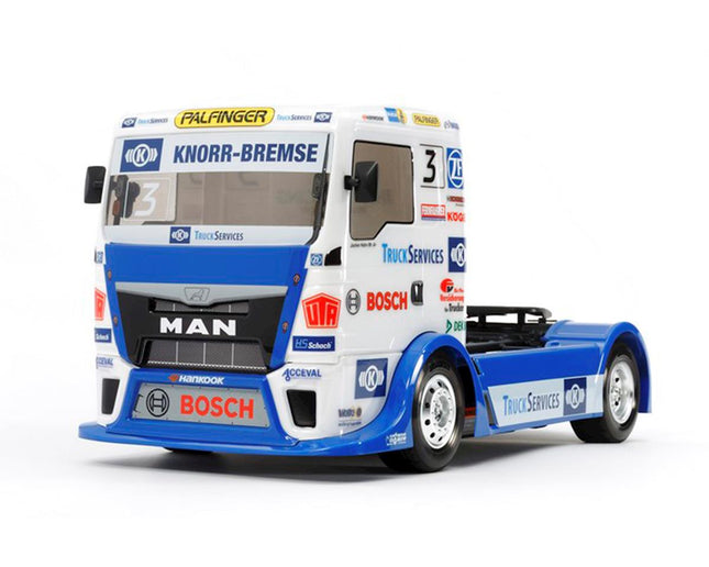 TAM58632, Tamiya Team Hahn Racing MAN TGS 1/14 4WD On-Road Semi Truck