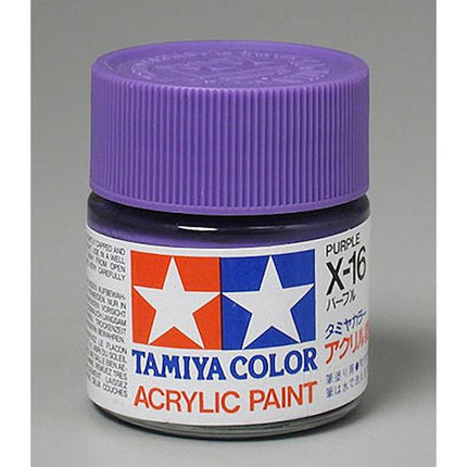 TAM81016, Tamiya X-16 Purple Gloss Finish Acrylic Paint (23ml)