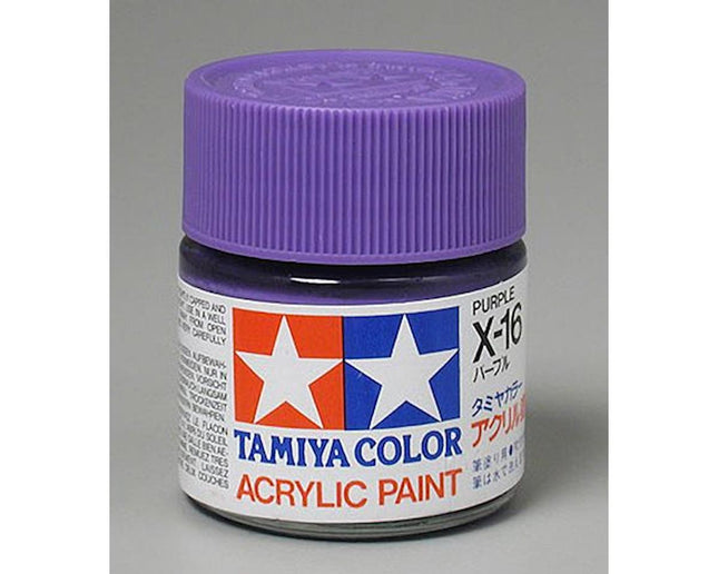 TAM81016, Tamiya X-16 Purple Gloss Finish Acrylic Paint (23ml)