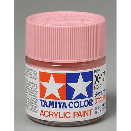 TAM81017, Tamiya X-17 Pink Gloss Finish Acrylic Paint (23ml)