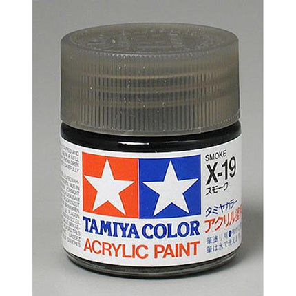 TAM81019, Tamiya X-19 Smoke Acrylic Paint (23ml)