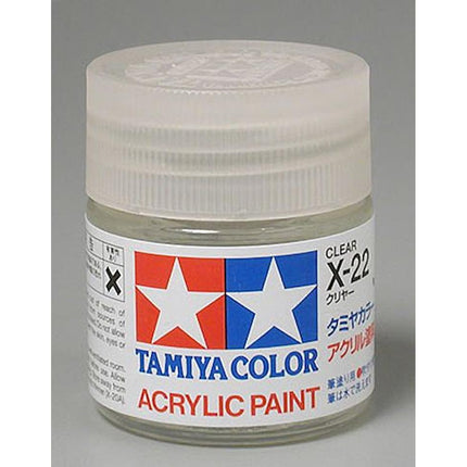 TAM81022, Tamiya X-22 Clear Gloss Acrylic Paint (23ml)