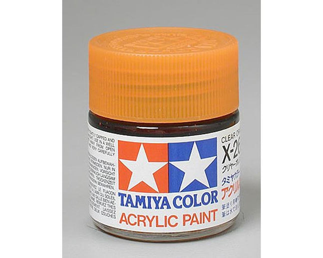 TAM81026, Tamiya X-26 Clear Orange Gloss Finish Acrylic Paint (23ml)