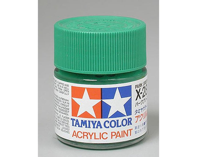 TAM81028, Tamiya X-28 Park Green Gloss Finish Acrylic Paint (23ml)