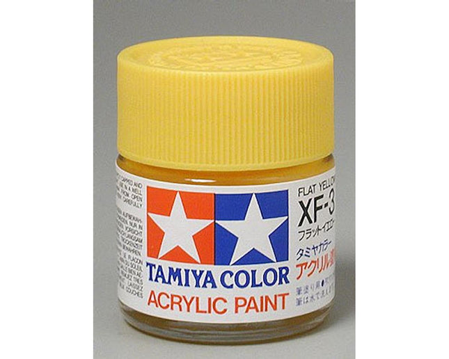 TAM81303, Tamiya XF-3 Flat Yellow Acrylic Paint (23ml)