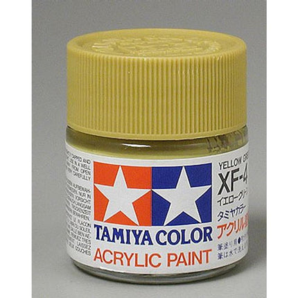 TAM81304, Tamiya XF-4 Flat Yellow Green Acrylic Paint (23ml)