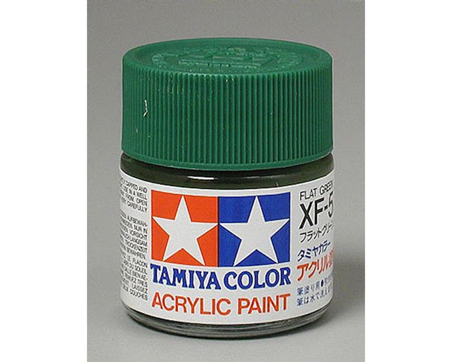 TAM81305, Tamiya XF-5 Flat Green Acrylic Paint (23ml)