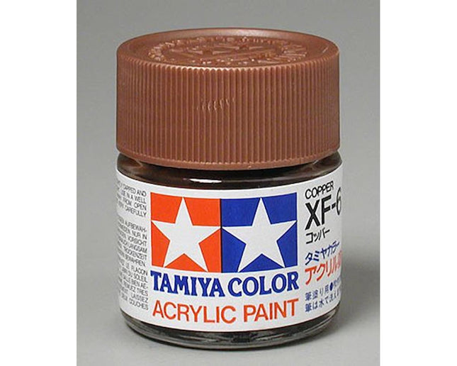 TAM81306, Tamiya XF-6 Flat Copper Acrylic Paint (23ml)