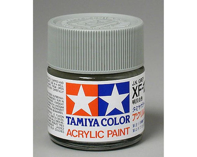 TAM81312, Tamiya XF-12 Flat Jungle Grey Acrylic Paint (23ml)