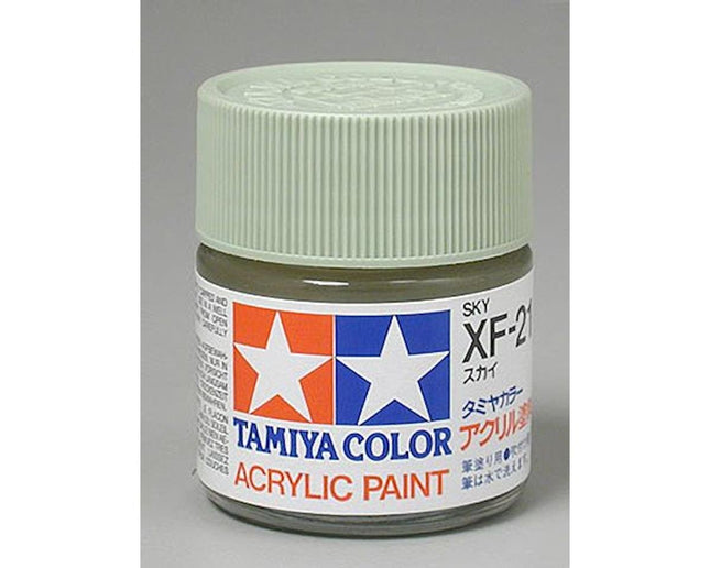 TAM81321, Tamiya XF-21 Flat Sky Acrylic Paint (23ml)