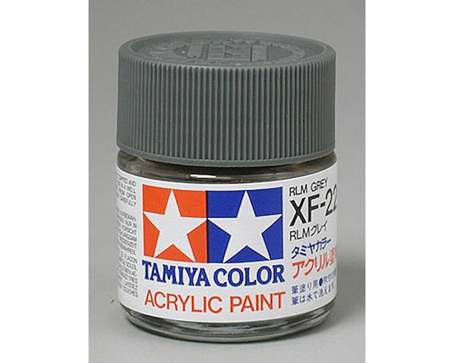 TAM81322, Tamiya XF-22 Flat RLM Grey Acrylic Paint (23ml)