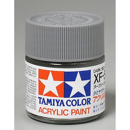 TAM81354, Tamiya XF-54 Flat Dark Sea Grey Acrylic Paint (23ml)