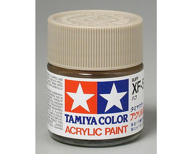 TAM81357, Tamiya XF-57 Flat Buff Acrylic Paint (23ml)