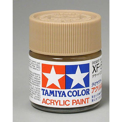 TAM81359, Tamiya XF-59 Flat Desert Yellow Acrylic Paint (23ml)